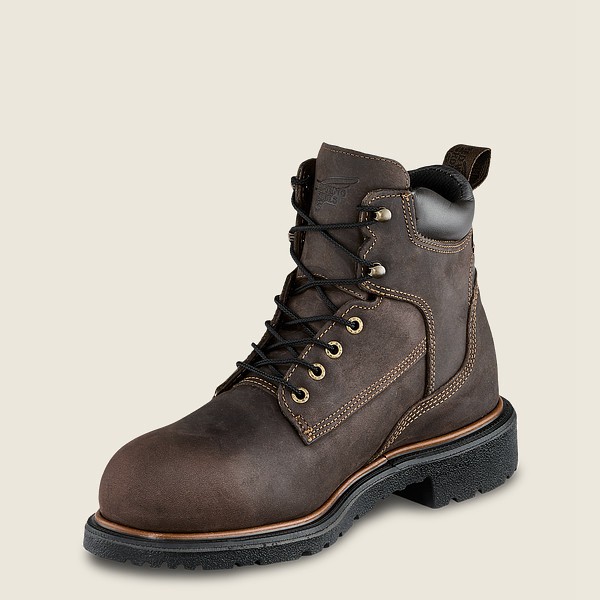 Red Wing Safety Boots Mens Dark Brown - Dynaforce® - 6-inch Insulated Waterproof Toe - 0178643-ID